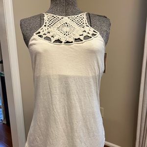 Mossimo Macrame Tank, size Large